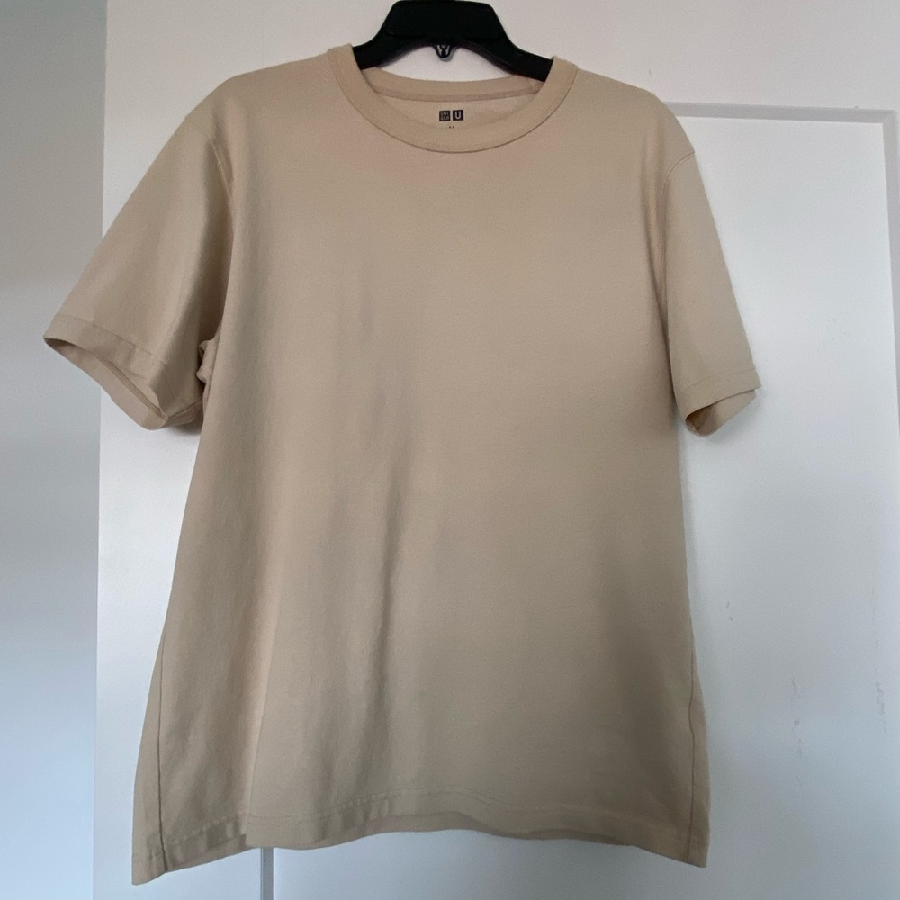 Uniqlo U Crew Neck T Shirt - Beige - Medium - Men’s